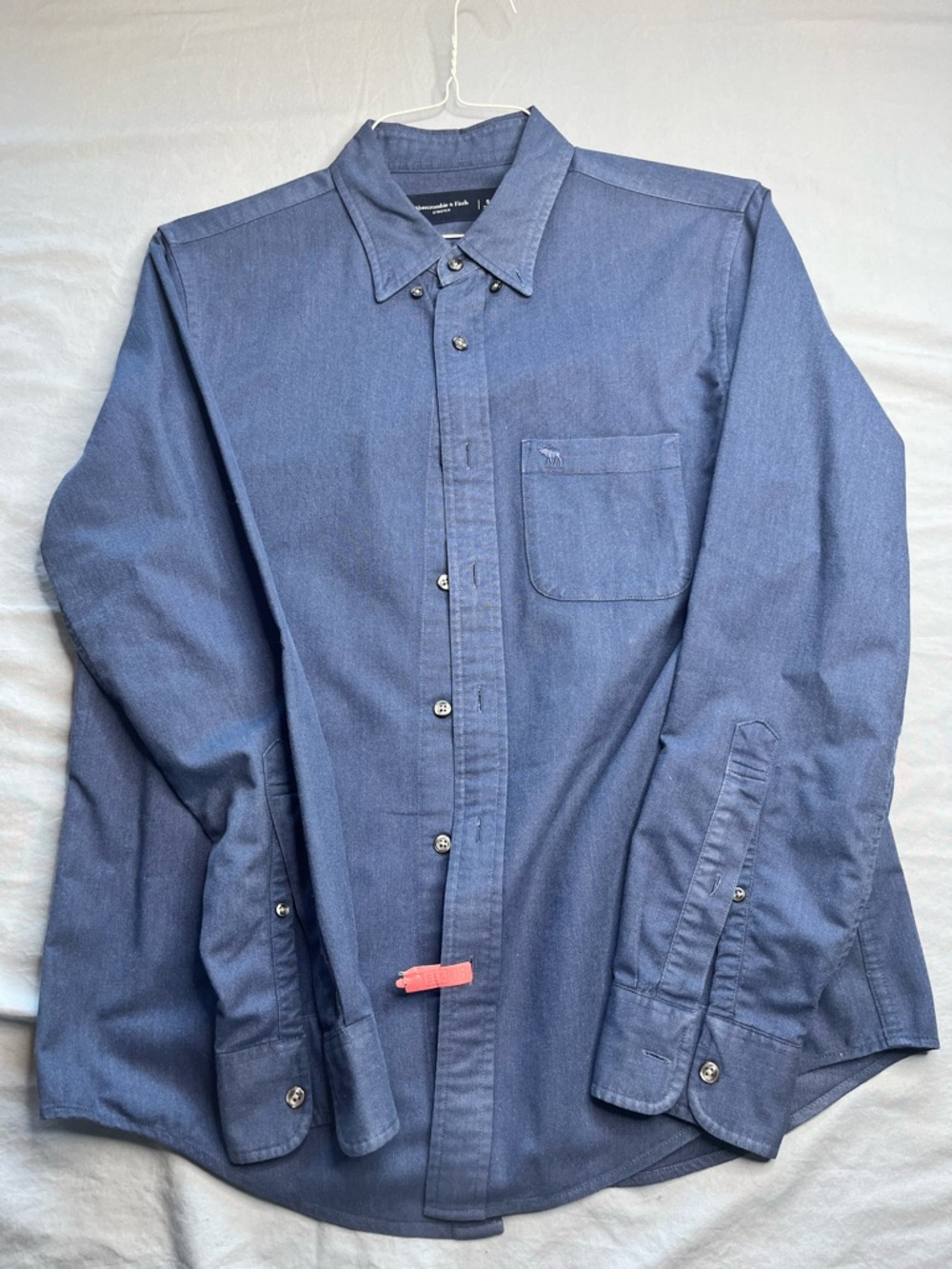 Abercrombie & Fitch Men's Indigo Button-Down Shirt